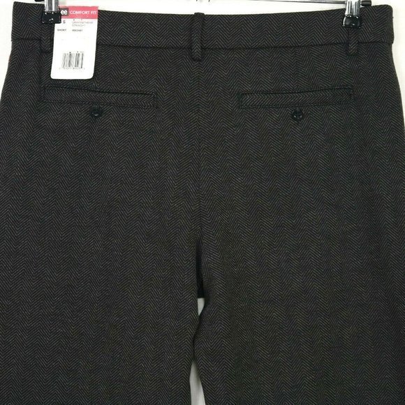 Lee Comfort Fit Pants Straight Gray Knit‎ Stretch 16 Short 16 x 30 - Picture 6 of 12